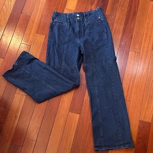 Universal Thread Women's Wide-Leg Jeans in Dark Indigo